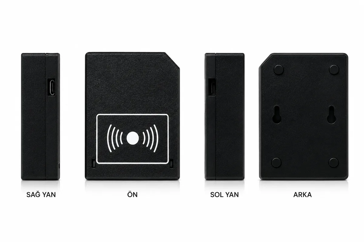 PDKS GO WiFi BETA — RFID kart okuyuculu personel devam kontrol cihazı — görsel 2